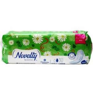 نوار بهداشتی پنبه ای ناولتی مدل Classic حاوی عصاره بابونه سایز بزرگ بسته 10 عددی